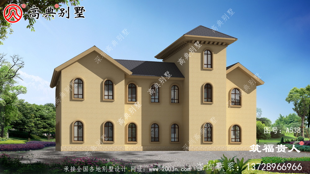 奢华三层农村自建别墅设计图纸，房型經典