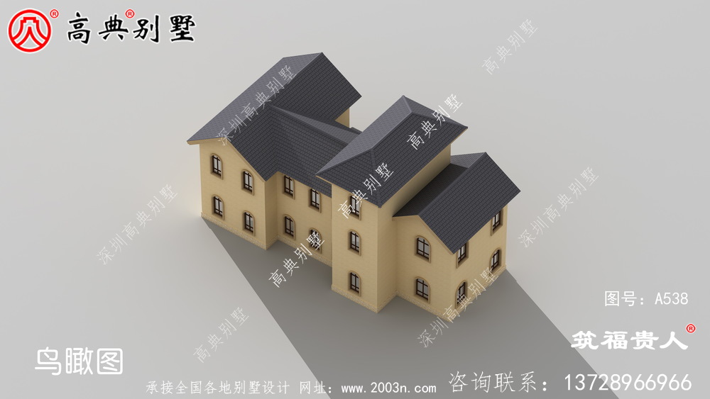 奢华三层农村自建别墅设计图纸，房型經典