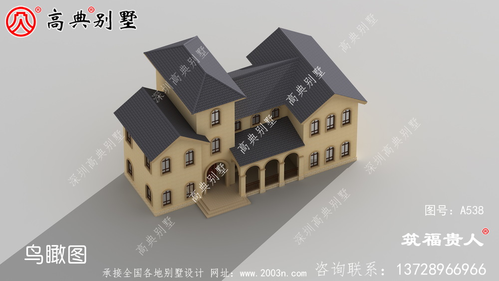 奢华三层农村自建别墅设计图纸，房型經典