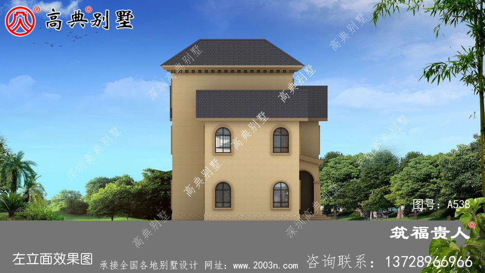 奢华三层农村自建别墅设计图纸，房型經典