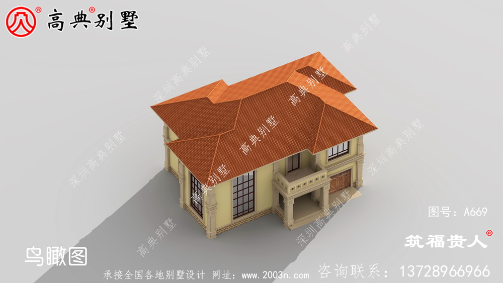 两层别墅设计图，中式风格，简洁高雅