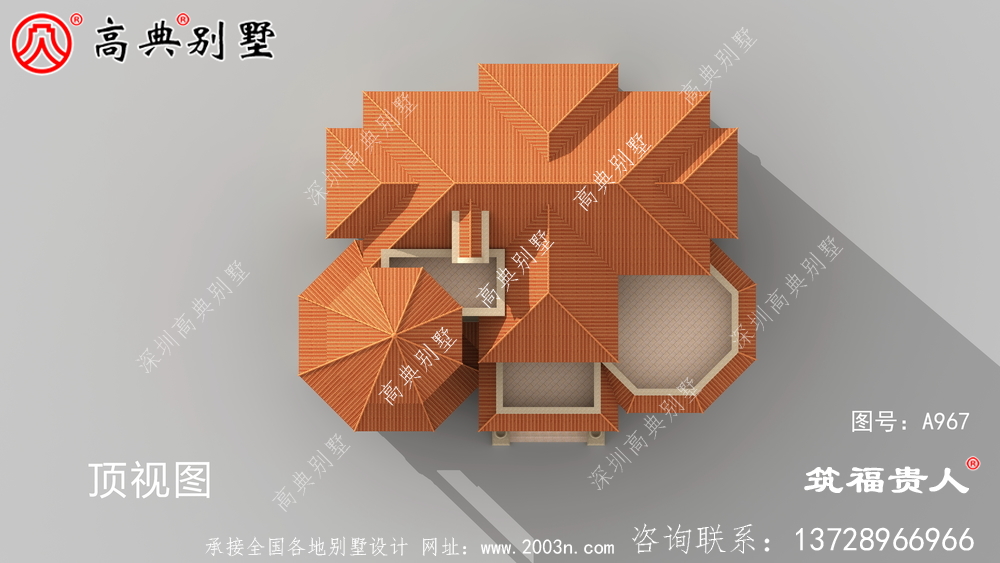 简单的欧式风格三层别墅