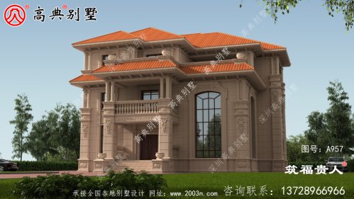 精典三层小户型自建别墅设计图纸，设计美观大方精美