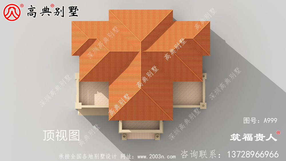 三层欧式风格自建别墅设计图纸，外型高大上