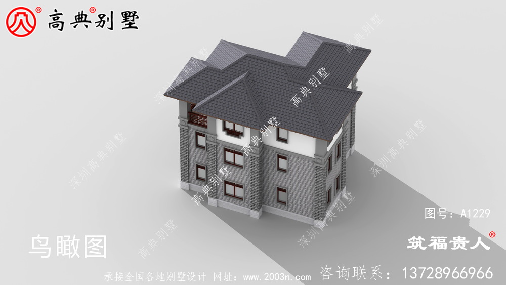 中式别墅建筑设计图纸