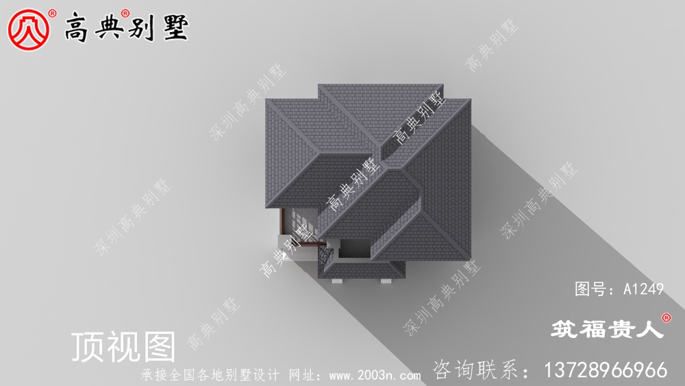 中式最新款自建别墅带停车