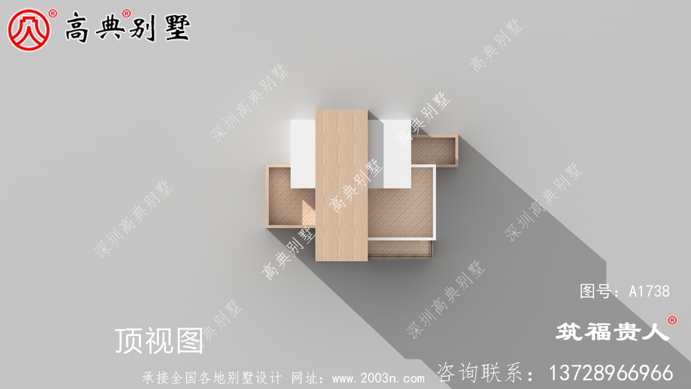 现代风格简单三层别墅设计图