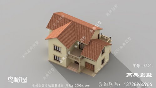 二楼农村经典住宅别墅设计图