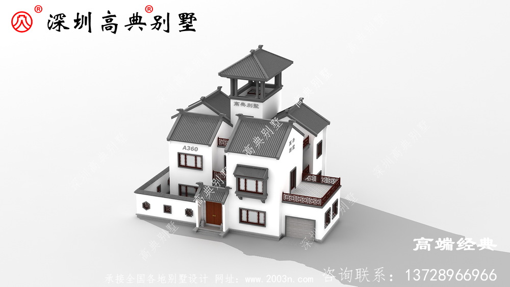 新中式二层自建房，优雅时尚并存，真想现在就回家建。
