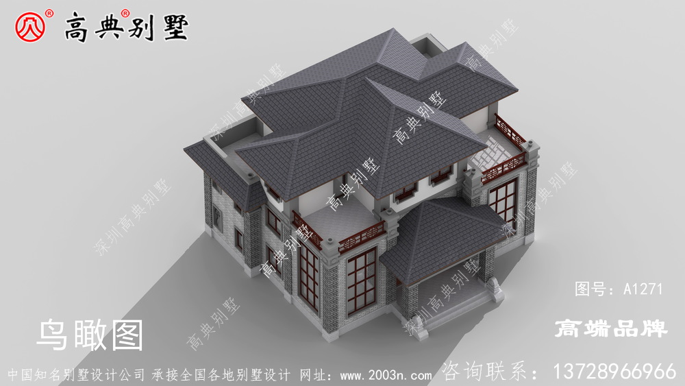 中式双拼别墅设计图，好多人都说以后要这样建