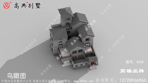 中式三层别墅设计图，永远不过时的款式
